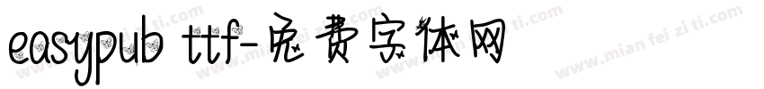 easypub ttf字体转换